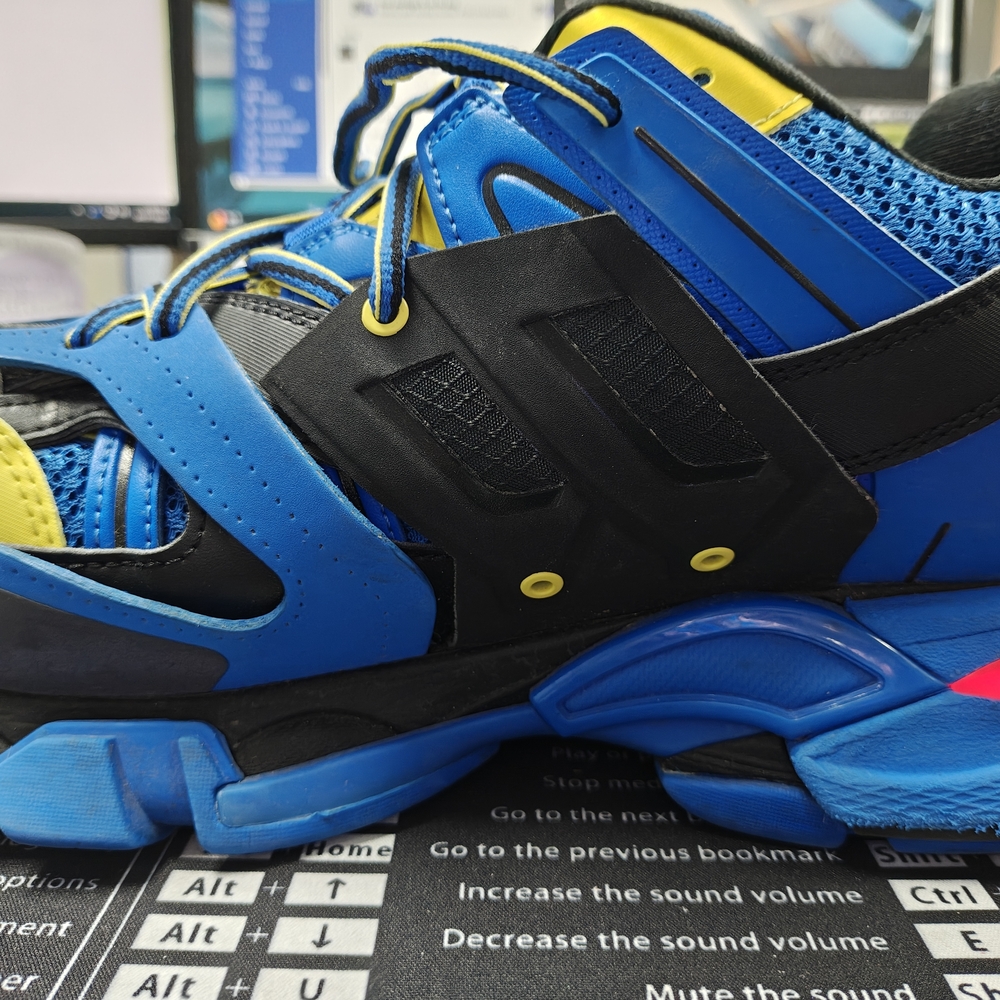 Balenciaga Blue and Yellow Sneakers - Picture 8 of 16